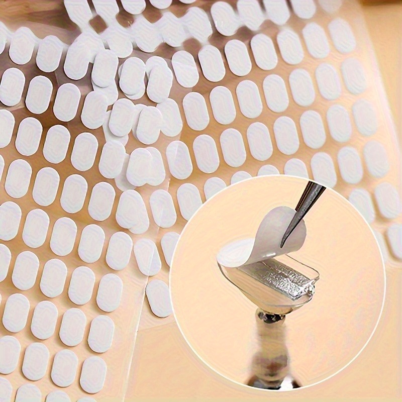 Nail Art Overlay - แผ่นกาวติดเล็บปลอม 2 ชิ้น, เทปกาวสองหน้าสำหรับติดปลายเล็บปลอม, สติ๊กเกอร์ใสสำหรับติดขาตั้งเล็บ
