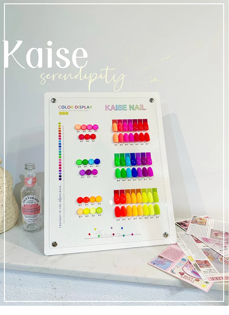 Nail Art Gel - ชุดเจลทาเล็บ KAISE 22 สี หลากสี สำหรับร้านทำเล็บ