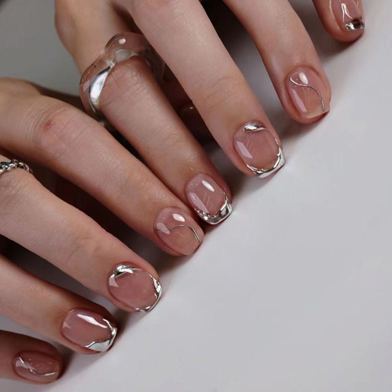 เล็บปลอมสั้นสำหรับผู้หญิงและเด - Nail Art Overlay บทวิจารณ์และราคา