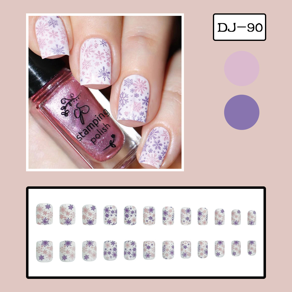 24 ชิ้น เล็บปลอมสำหรับผู้หญิง  - Nail Art Ombre Pink บทวิจารณ์และราคา