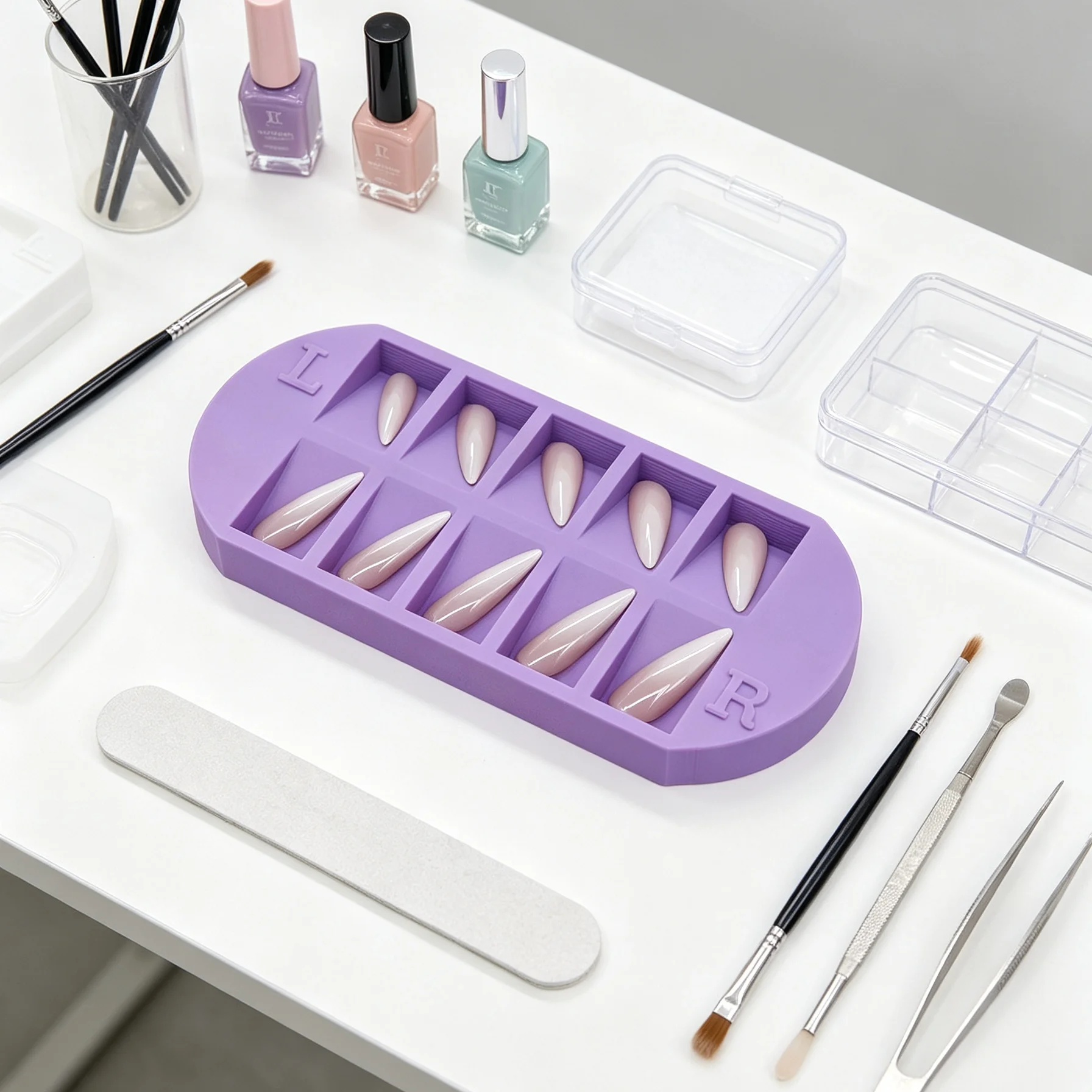 ถาดเก็บปลายเล็บ 8 ช่อง พร้อมสั - Nail Art Overlay บทวิจารณ์และราคา