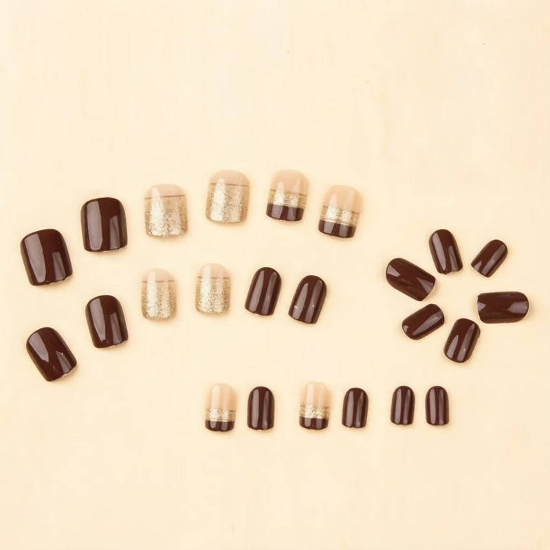 เล็บปลอมทรงสี่เหลี่ยมสั้นสำหรั - Nail Art Overlay บทวิจารณ์และราคา