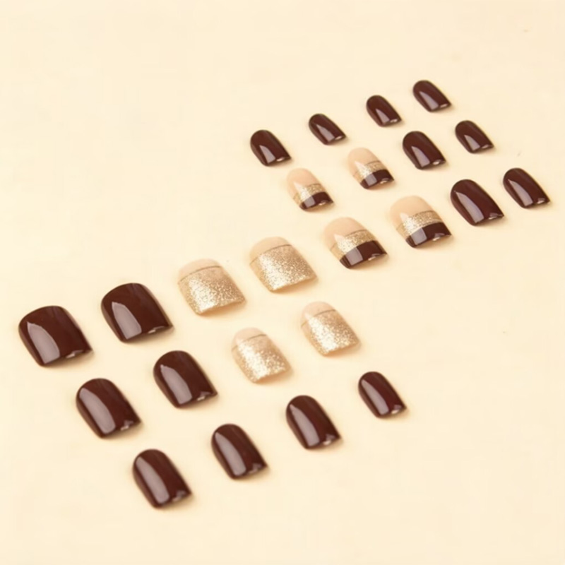 เล็บปลอมทรงสี่เหลี่ยมสั้นสำหรั - Nail Art Overlay บทวิจารณ์และราคา