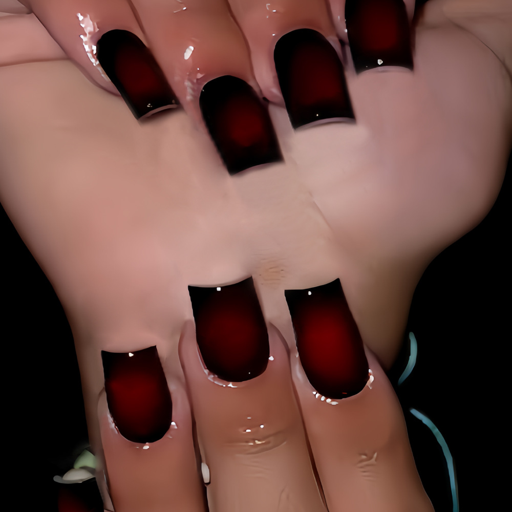 เล็บปลอมทรงสั้นทรงเหลี่ยมสำหรั - Nail Art Press On บทวิจารณ์และราคา