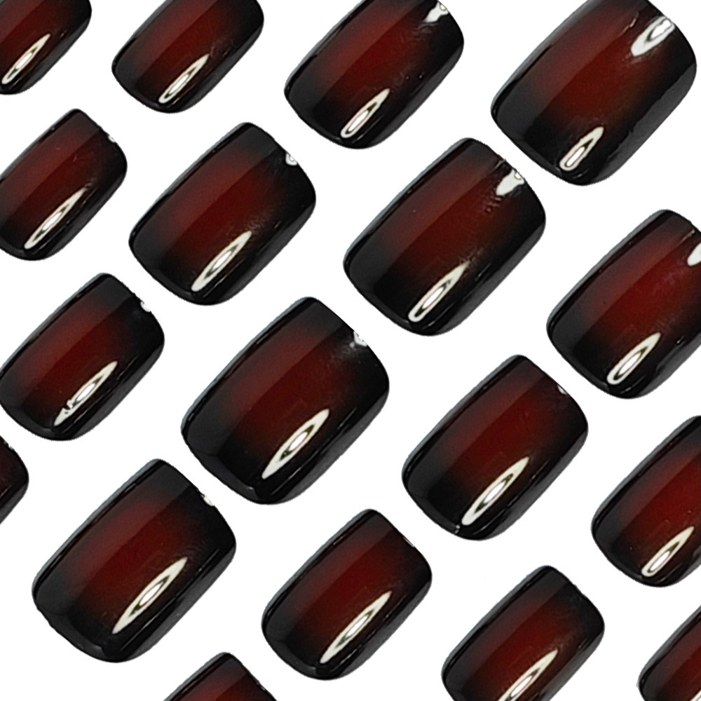 เล็บปลอมทรงสั้นทรงเหลี่ยมสำหรั - Nail Art Press On บทวิจารณ์และราคา