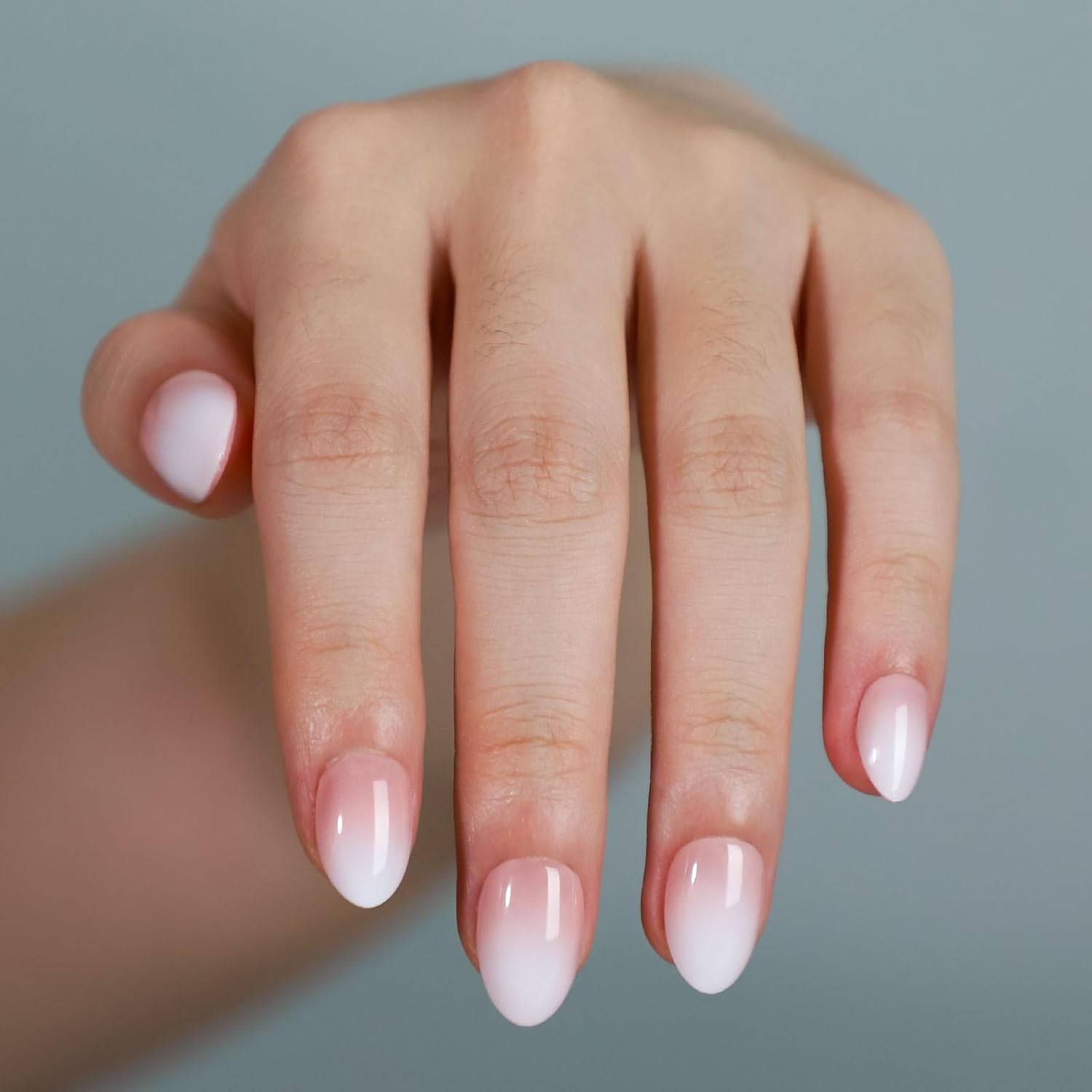 เล็บปลอมสีชมพูอมเบรรูปวงรีขนาด - Nail Art Ombre Pink บทวิจารณ์และราคา
