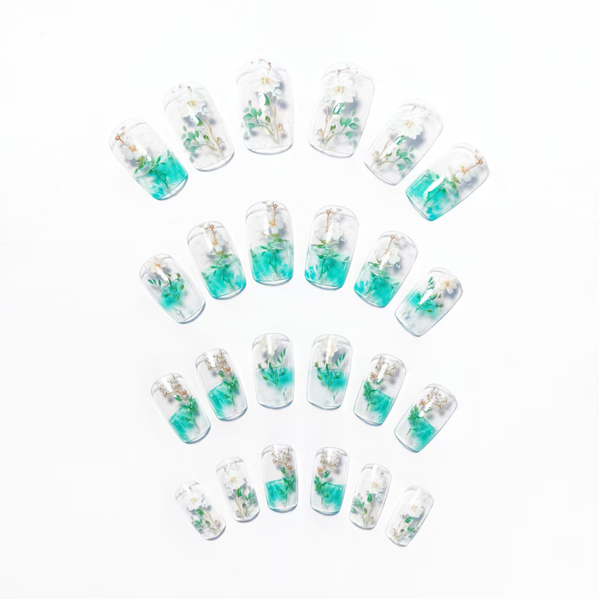 เล็บปลอมขนาดกลางสำหรับผู้หญิงแ - Nail Art Press On บทวิจารณ์และราคา