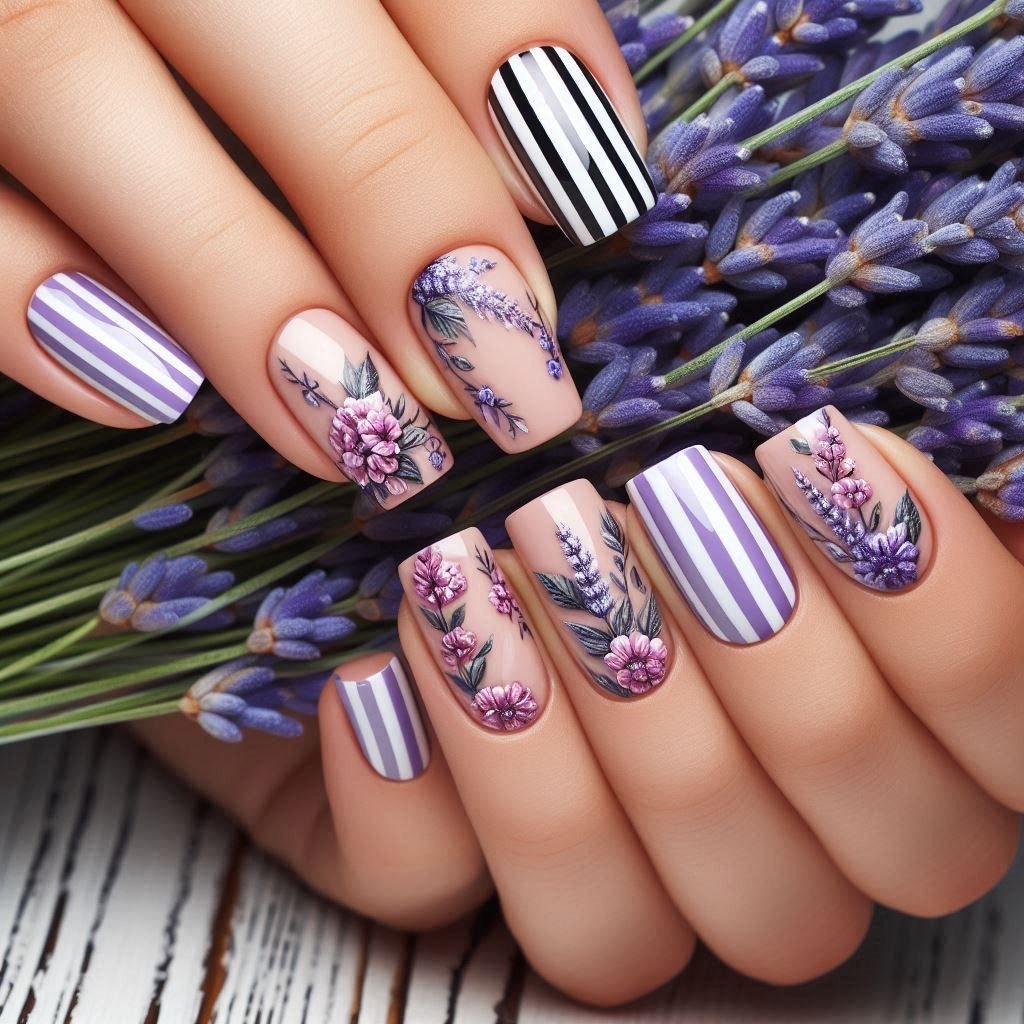 เล็บปลอมขนาดกลางสำหรับผู้หญิงแ - Nail Art Press On บทวิจารณ์และราคา