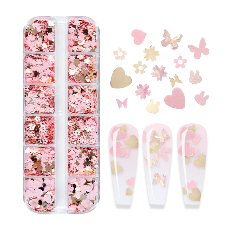 ผสมสีเรืองแสงผีเสื้อ Glitter ต - Nail Art Overlay บทวิจารณ์และราคา
