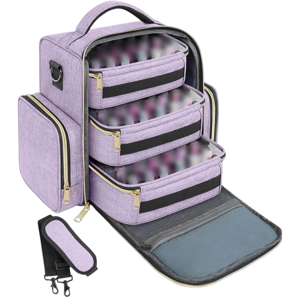 กล่องเก็บยาทาเล็บ กล่องจัดระเบ - Nail Art Violet บทวิจารณ์และราคา
