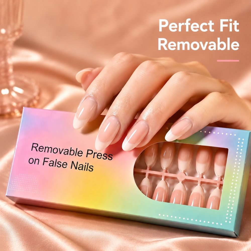 150 ชิ้น เล็บปลอมทรงอัลมอนด์แบ - Nail Art Ombre Pink บทวิจารณ์และราคา