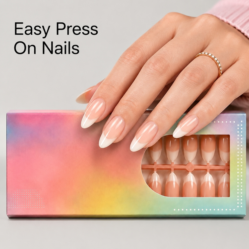 150 ชิ้น เล็บปลอมทรงอัลมอนด์แบ - Nail Art Ombre Pink บทวิจารณ์และราคา