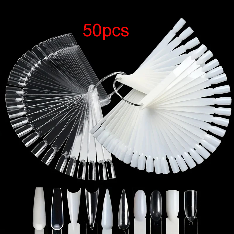 แท่งตัวอย่างเล็บ 50 แท่งพร้อมห - Nail Art Overlay บทวิจารณ์และราคา