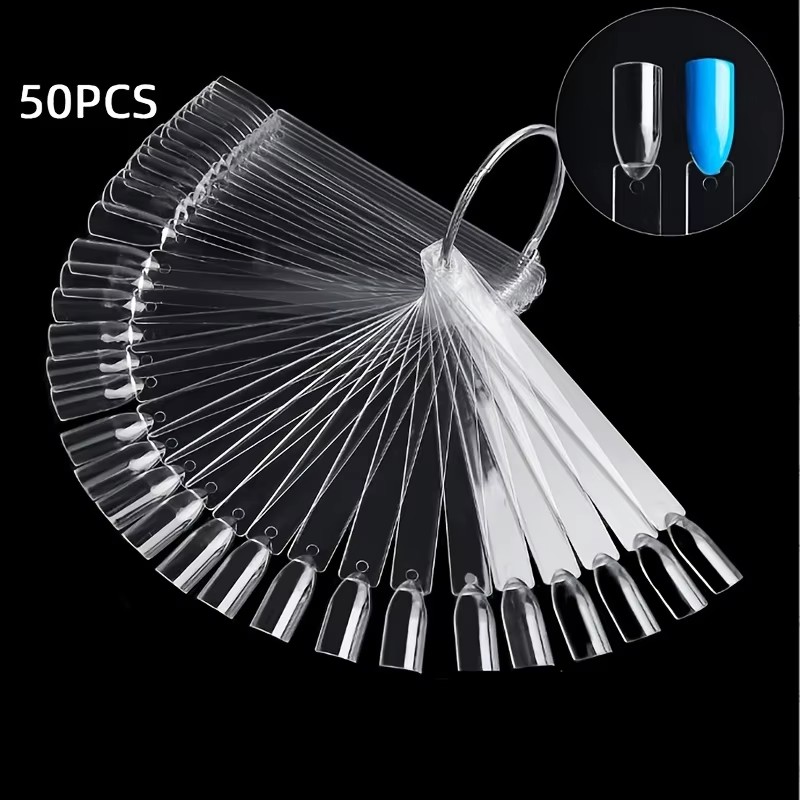 แท่งตัวอย่างเล็บ 50 แท่งพร้อมห - Nail Art Overlay บทวิจารณ์และราคา