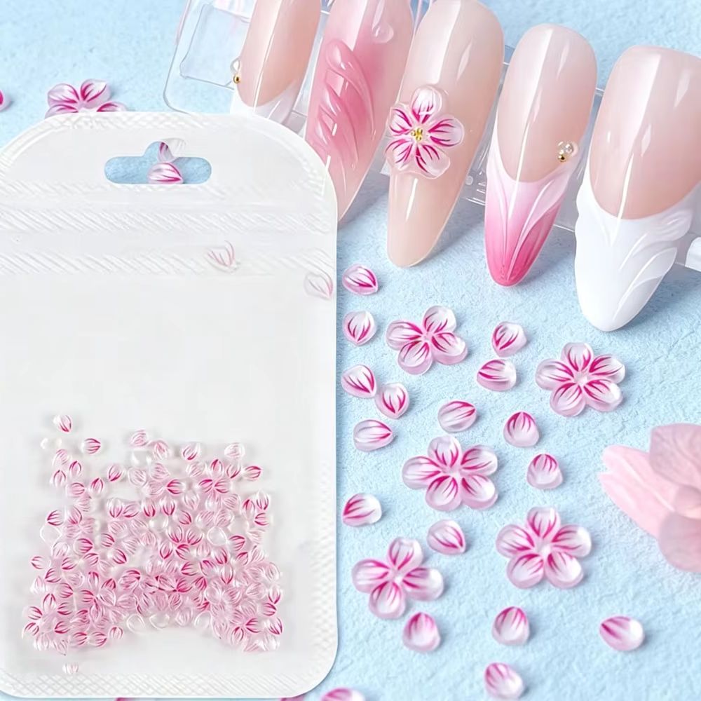 ชาร์มตกแต่งเล็บเรซิ่นสีชมพูไล่ - Nail Art Ombre Pink บทวิจารณ์และราคา