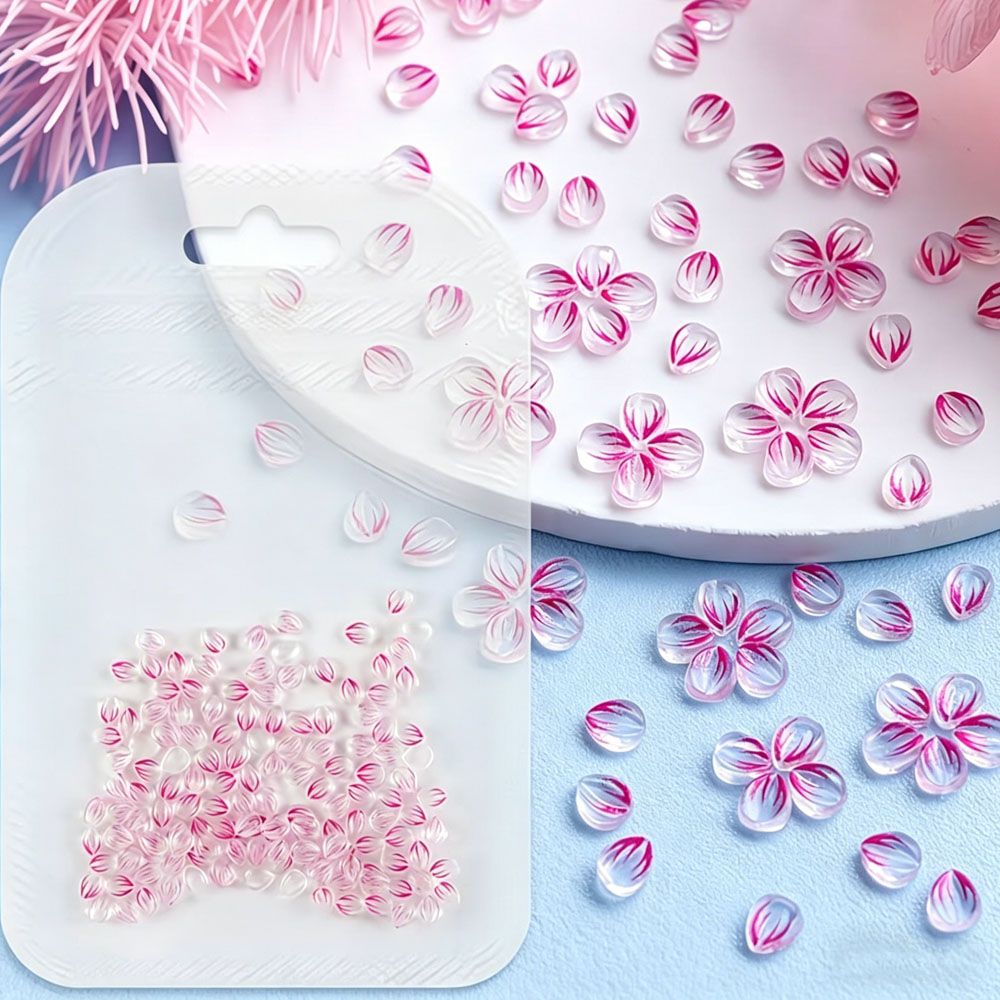 ชาร์มตกแต่งเล็บเรซิ่นสีชมพูไล่ - Nail Art Ombre Pink บทวิจารณ์และราคา