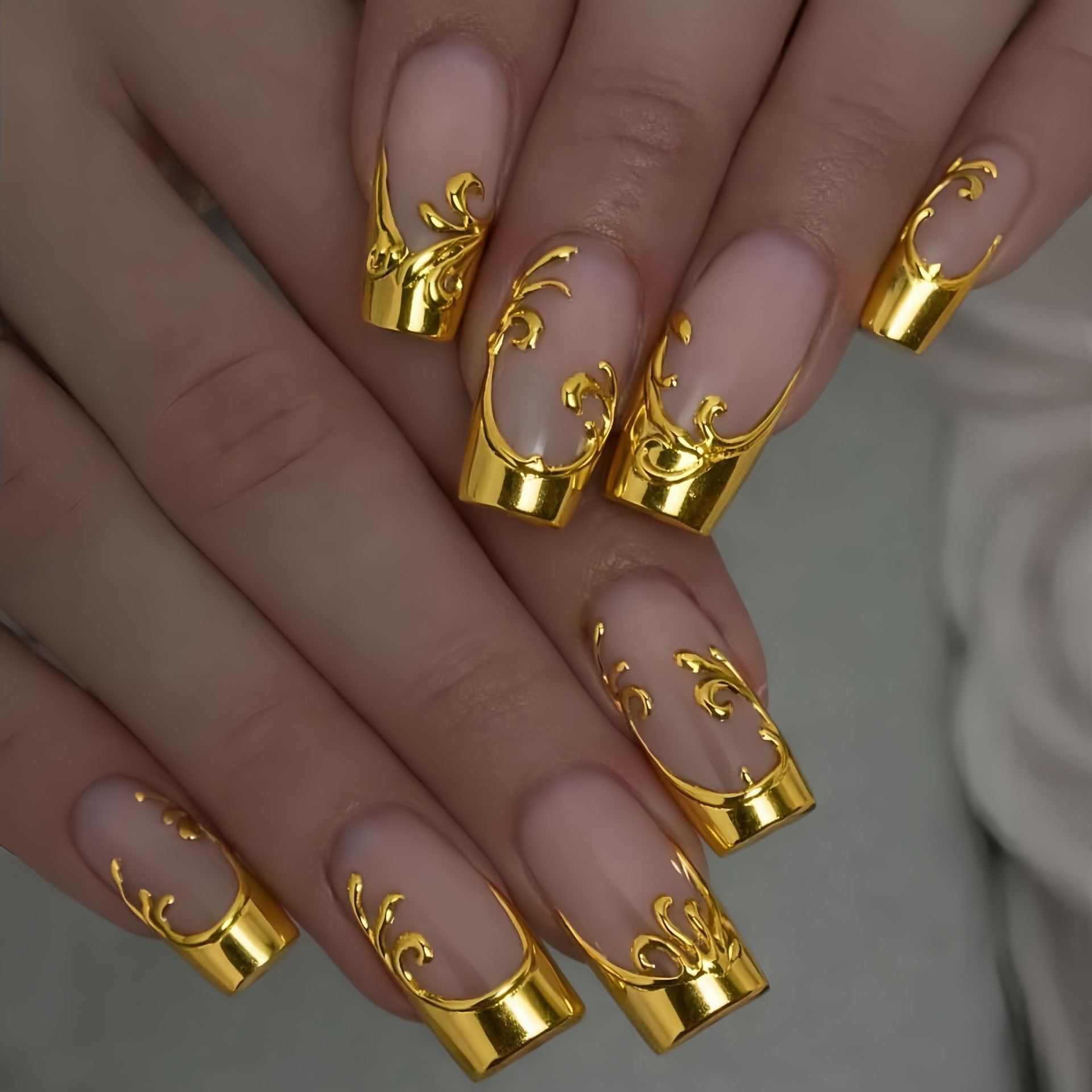 เล็บปลอมสำหรับผู้หญิง ทรงสี่เห - Nail Art Press On บทวิจารณ์และราคา