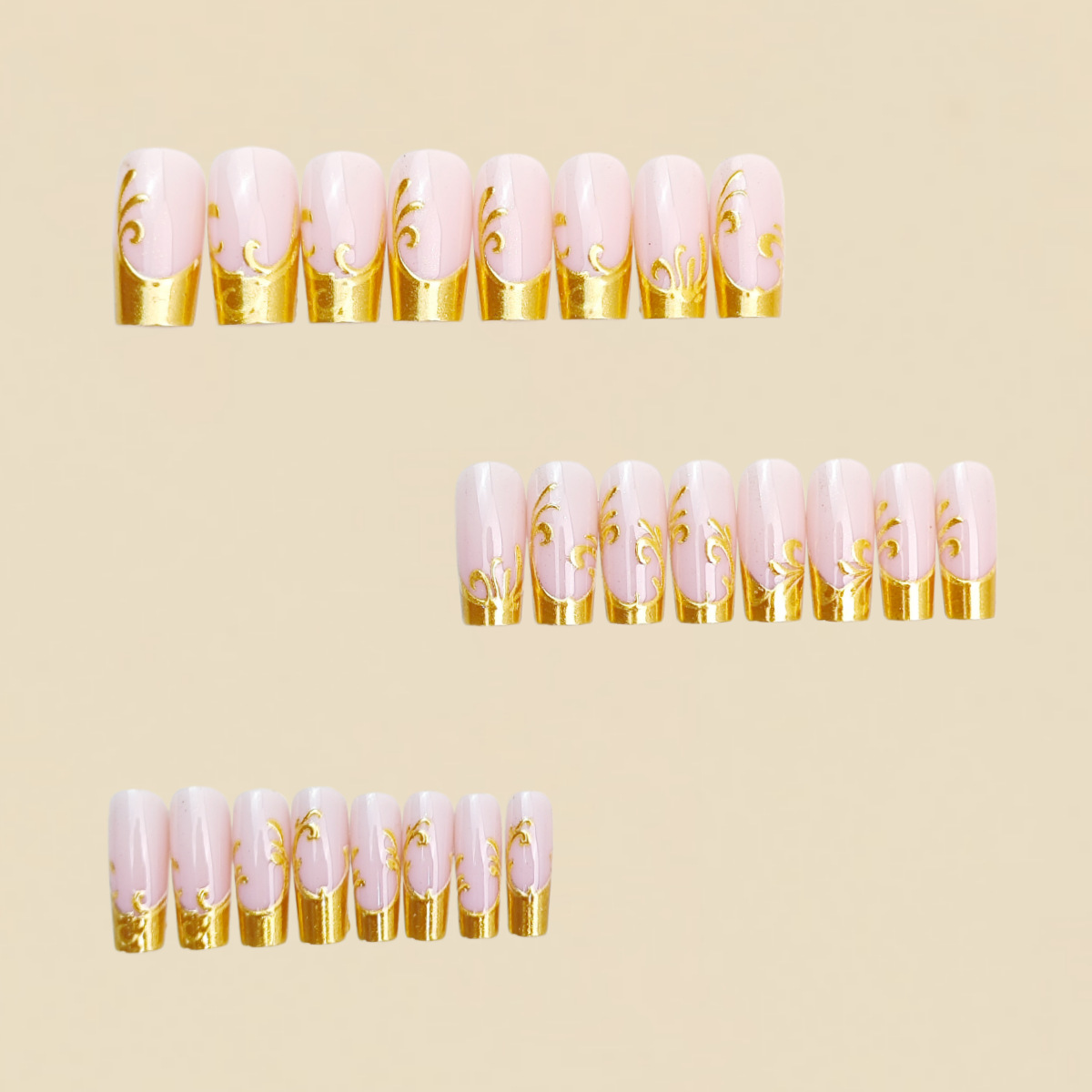 เล็บปลอมสำหรับผู้หญิง ทรงสี่เห - Nail Art Press On บทวิจารณ์และราคา