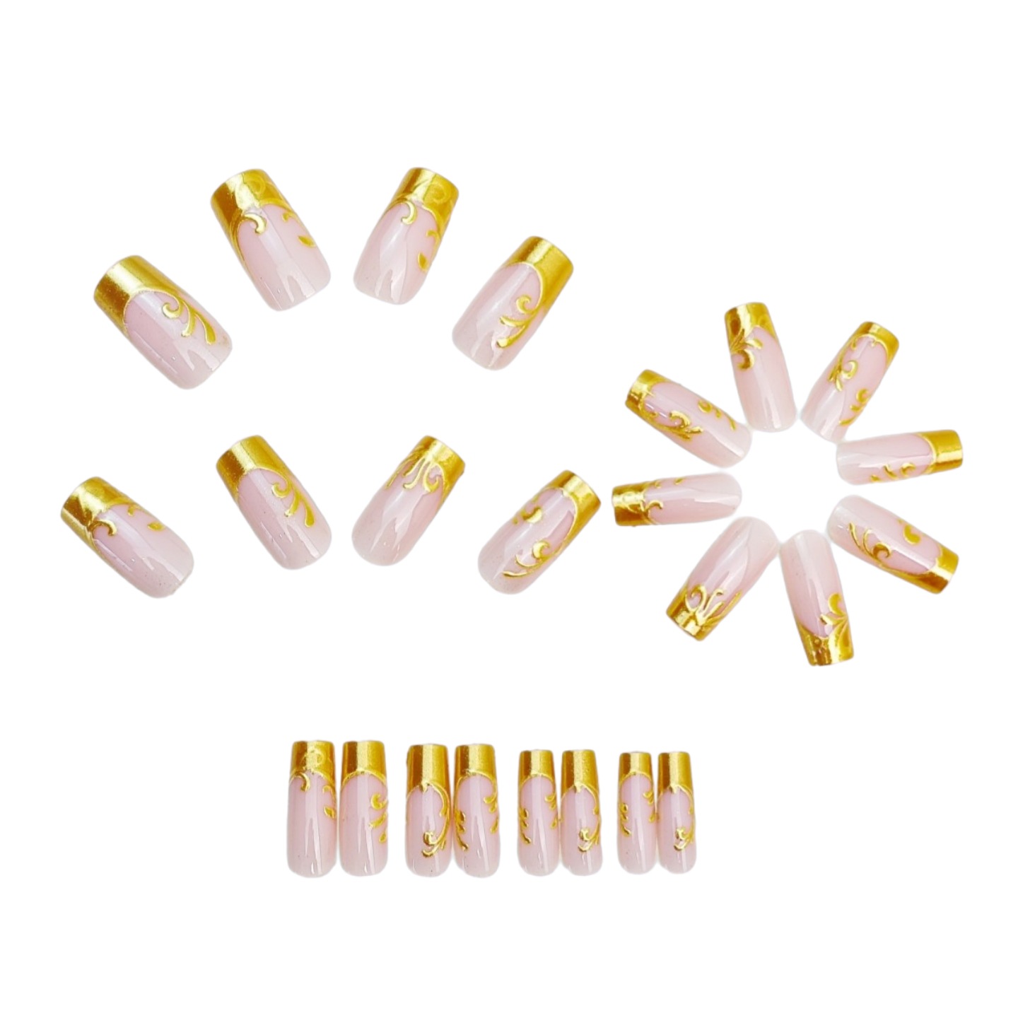 เล็บปลอมสำหรับผู้หญิง ทรงสี่เห - Nail Art Press On บทวิจารณ์และราคา
